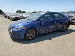 Salvage cars for sale from Copart San Martin, CA: 2018 Hyundai Elantra SEL
