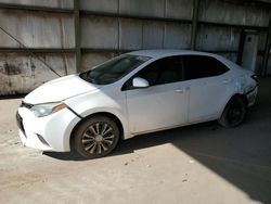 Toyota Corolla l salvage cars for sale: 2015 Toyota Corolla L