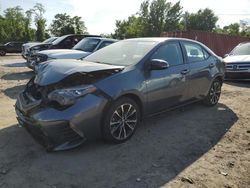 Toyota Corolla l salvage cars for sale: 2018 Toyota Corolla L