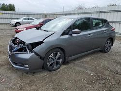 Nissan Leaf SV salvage cars for sale: 2021 Nissan Leaf SV