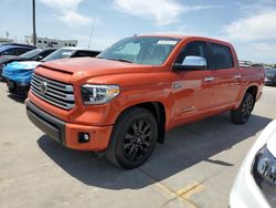 Vehiculos salvage en venta de Copart Grand Prairie, TX: 2018 Toyota Tundra Crewmax Limited