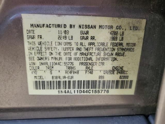 2004 Nissan Altima Base