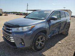 Salvage cars for sale from Copart Temple, TX: 2018 Toyota Highlander LE