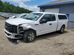 Salvage cars for sale from Copart Lyman, ME: 2015 Ford F150 Super Cab