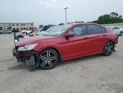 Honda salvage cars for sale: 2017 Honda Accord Sport