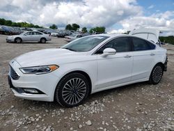 Salvage cars for sale from Copart West Warren, MA: 2017 Ford Fusion Titanium