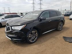 Salvage cars for sale from Copart Elgin, IL: 2018 Acura MDX Advance