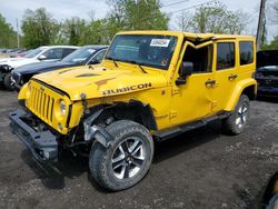 Jeep Wrangler salvage cars for sale: 2015 Jeep Wrangler Unlimited Rubicon