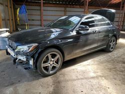 Mercedes-Benz C-Class salvage cars for sale: 2017 Mercedes-Benz C 300 4matic