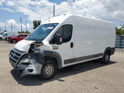 Vehiculos salvage en venta de Copart Miami, FL: 2017 Dodge RAM Promaster 2500 2500 High