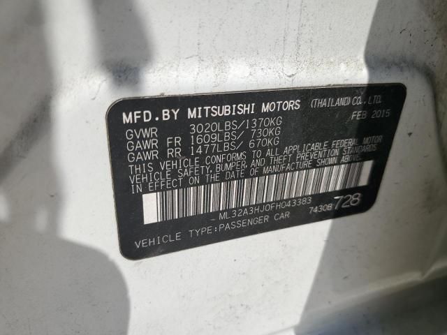 2015 Mitsubishi Mirage DE
