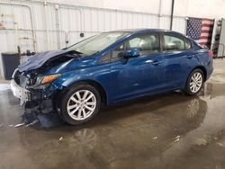 Honda Civic exl salvage cars for sale: 2012 Honda Civic EXL