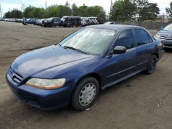 Honda salvage cars for sale: 2001 Honda Accord LX