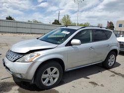 Nissan Murano sl salvage cars for sale: 2007 Nissan Murano SL