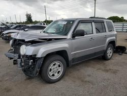 Salvage cars for sale from Copart Miami, FL: 2015 Jeep Patriot Sport