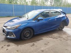 Salvage cars for sale from Copart Moncton, NB: 2019 Chevrolet Cruze LT
