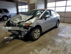 Salvage cars for sale from Copart Sandston, VA: 2012 Honda Civic LX