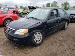 Vehiculos salvage en venta de Copart Elgin, IL: 2002 Honda Civic LX