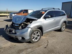 Toyota Highlander xle salvage cars for sale: 2014 Toyota Highlander XLE