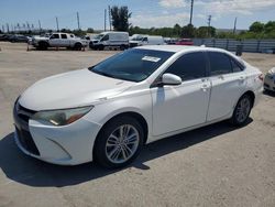 Salvage cars for sale from Copart Miami, FL: 2015 Toyota Camry LE