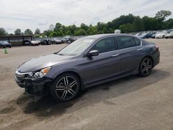 Honda salvage cars for sale: 2017 Honda Accord Sport