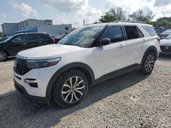 Ford salvage cars for sale: 2021 Ford Explorer ST