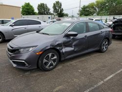 Honda salvage cars for sale: 2020 Honda Civic LX