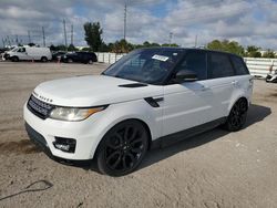 Land Rover Range Rover salvage cars for sale: 2016 Land Rover Range Rover Sport HSE