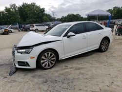Salvage cars for sale from Copart Ocala, FL: 2018 Audi A4 Premium