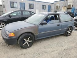 Honda salvage cars for sale: 1988 Honda Civic 1.5 DX