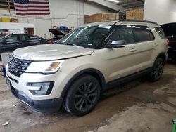 Ford Explorer salvage cars for sale: 2017 Ford Explorer XLT