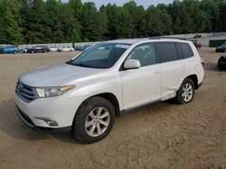 Salvage cars for sale from Copart Gainesville, GA: 2012 Toyota Highlander Base