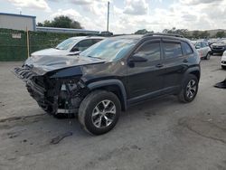 Jeep Cherokee salvage cars for sale: 2017 Jeep Cherokee Trailhawk