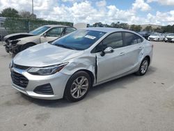 Salvage cars for sale from Copart Orlando, FL: 2019 Chevrolet Cruze LT