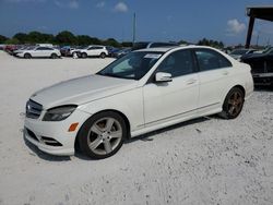 Salvage cars for sale from Copart Homestead, FL: 2011 Mercedes-Benz C300