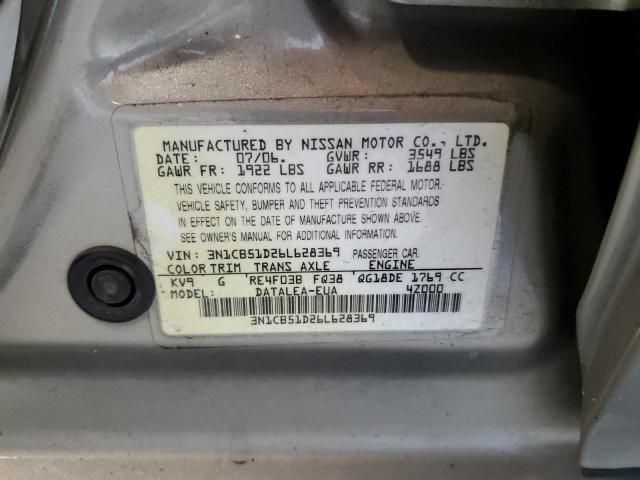 2006 Nissan Sentra 1.8