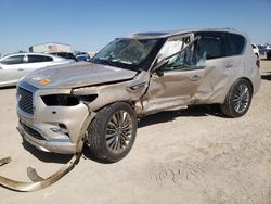 Salvage cars for sale from Copart Amarillo, TX: 2018 Infiniti QX80 Base
