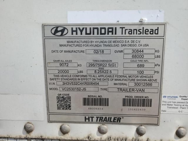 2019 Hyundai DRY Van