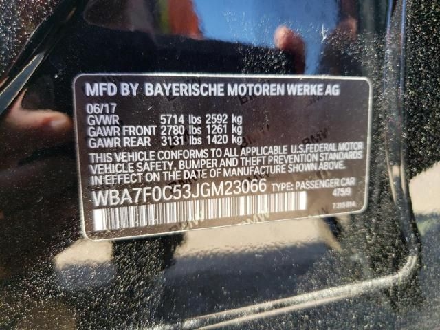 2018 BMW 750 I