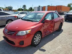 Toyota Corolla salvage cars for sale: 2013 Toyota Corolla Base