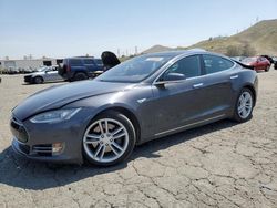 Salvage cars for sale from Copart Colton, CA: 2015 Tesla Model S