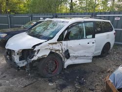 Toyota Sienna xle salvage cars for sale: 2012 Toyota Sienna XLE