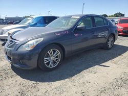 Infiniti G25 Base salvage cars for sale: 2012 Infiniti G25 Base