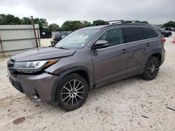 Toyota Highlander salvage cars for sale: 2018 Toyota Highlander SE