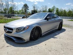 Mercedes-Benz S 63 AMG salvage cars for sale: 2015 Mercedes-Benz S 63 AMG