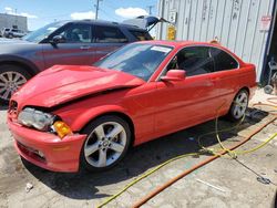 Salvage cars for sale from Copart Chicago Heights, IL: 2001 BMW 330 CI