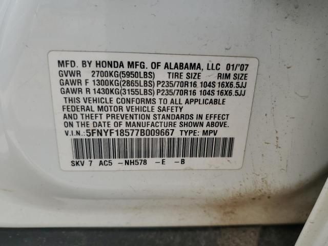 2007 Honda Pilot EXL