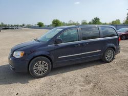 Salvage cars for sale from Copart Ontario Auction, ON: 2013 Chrysler Town & Country Touring L