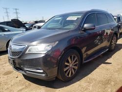 Salvage cars for sale from Copart Elgin, IL: 2016 Acura MDX Advance