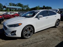 Ford salvage cars for sale: 2019 Ford Fusion Titanium